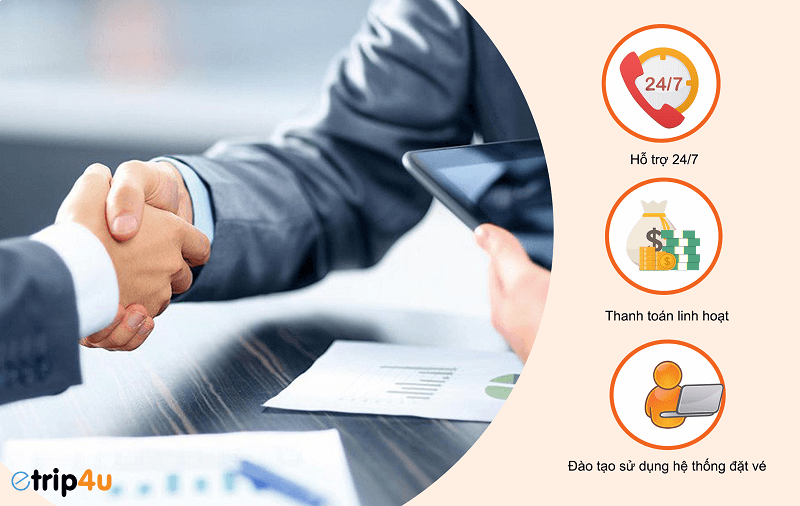 Những quyền lợi khi hợp t&aacute;c c&ugrave;ng Etrip4u