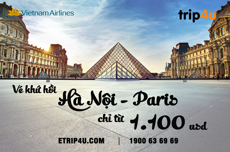 Khuyến mại vé Hà Nội – Paris
