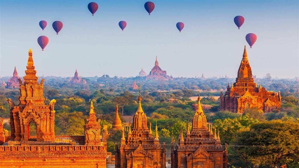 Bagan với những chiếc khinh khí cầu đặc trưng Bagan với những chiếc khinh khí cầu đặc trưng
