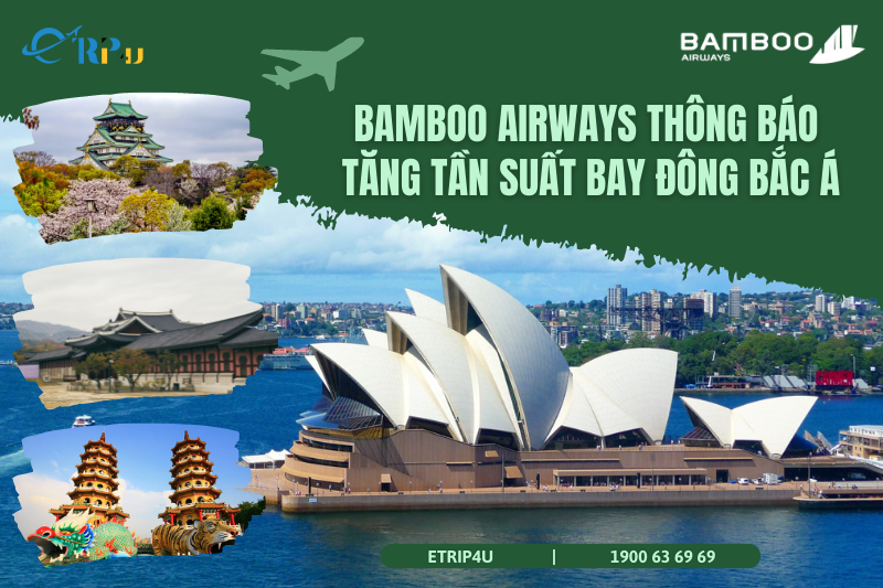 Bamboo Airways tăng tần suất bay Đông Bắc Á Bamboo Airways tăng tần suất bay Đông Bắc Á