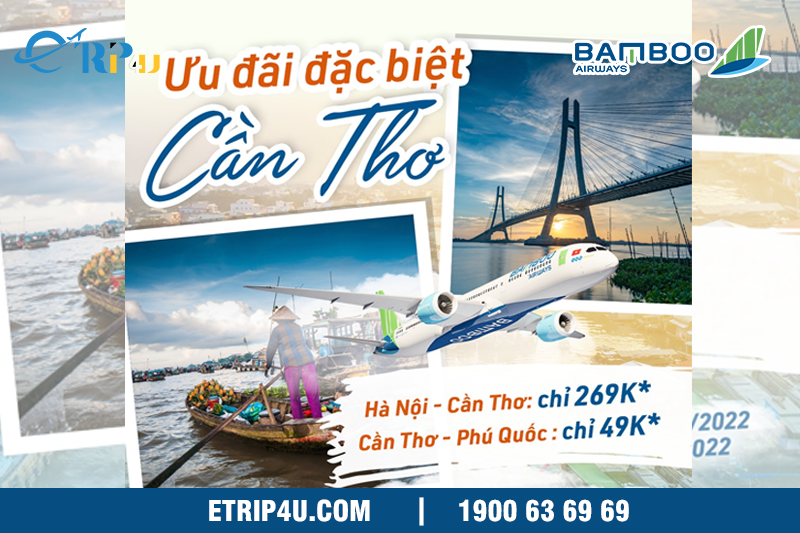 Bamboo Airways ưu đãi đặc biệt tặng riêng Cần Thơ
