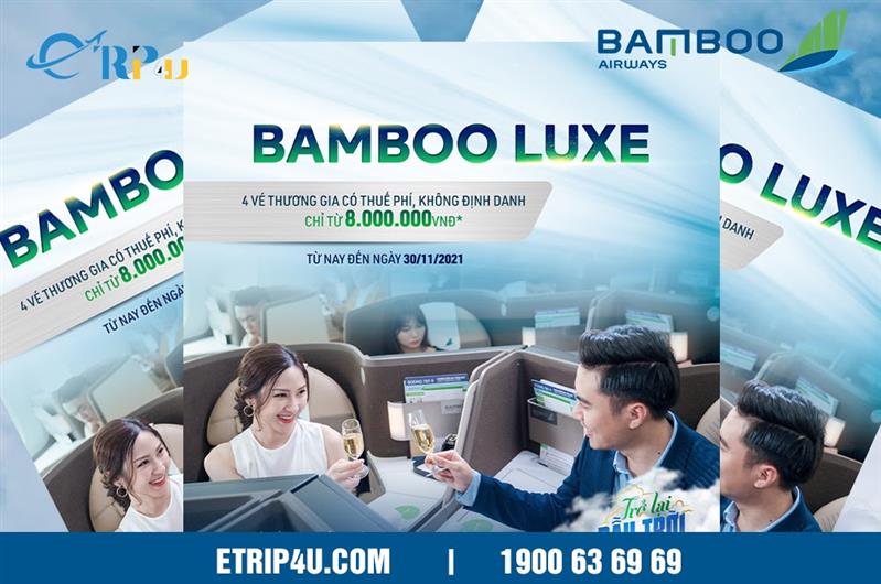 Bamboo Airways ưu đãi đồng giá cho hạng Business (Bamboo Luxe)