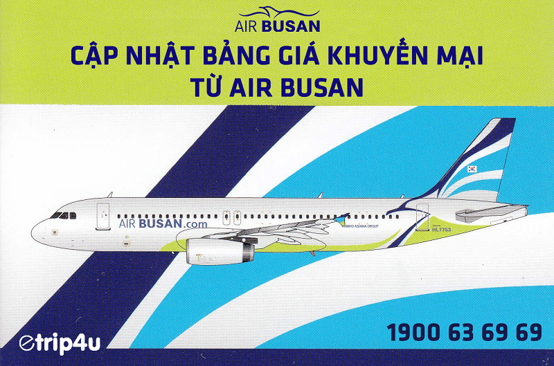 Cập nhật bảng giá khuyến mại tháng 11 từ Air Busan Cập nhật bảng giá khuyến mại tháng 11 từ Air Busan