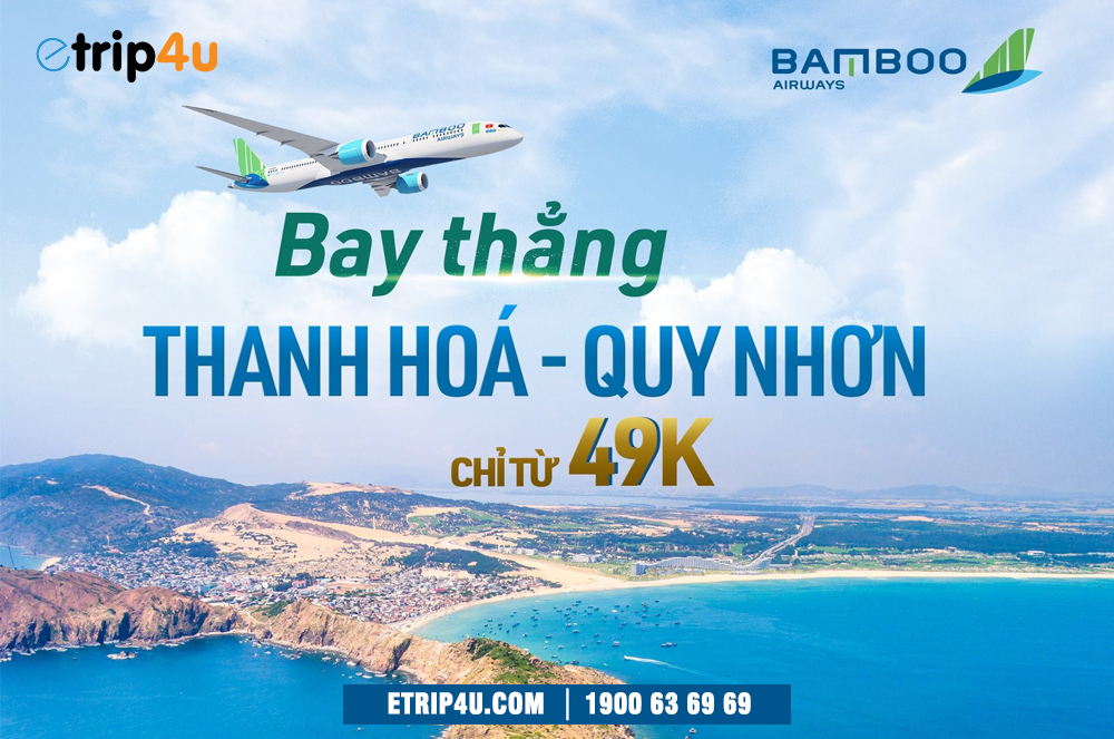 Ưu đãi giá vé cho hành trình Thanh Hóa - Quy Nhơn
