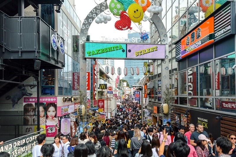 Phố đi bộ Takeshita Dori Phố đi bộ Takeshita Dori