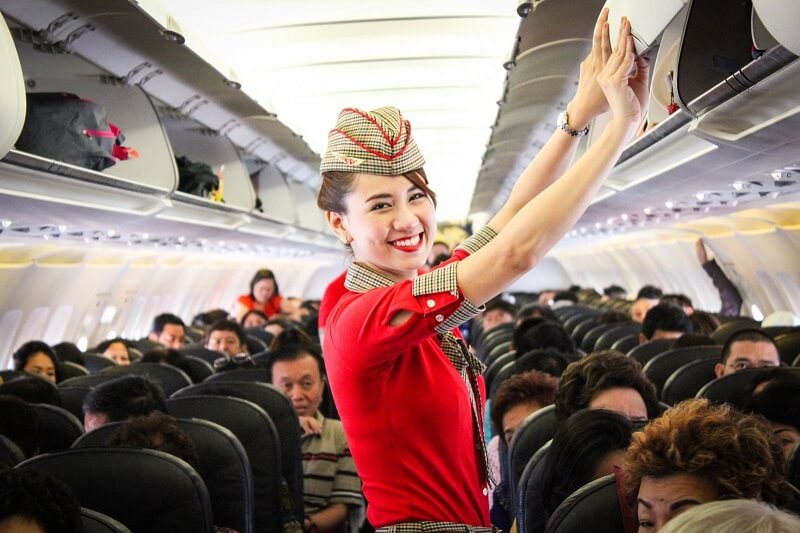 Khoang hạng Eco của Vietjet Air Khoang hạng Eco của Vietjet Air