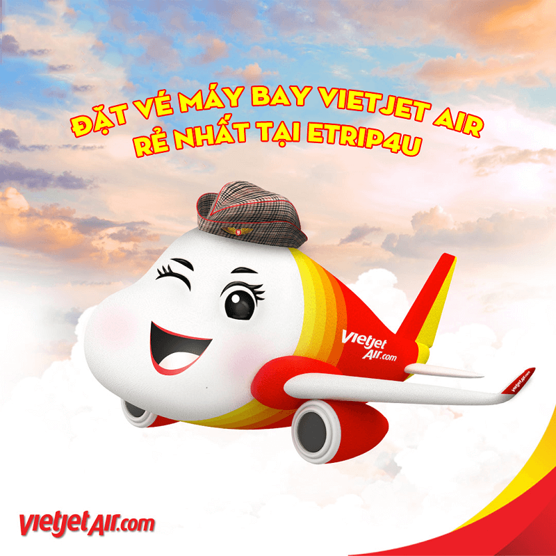Đặt v&eacute; m&aacute;y bay vietjet aire rẻ nhất tại Vnbuy