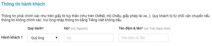 Thông tin hành khách bay chặng hồ chí minh - pháp