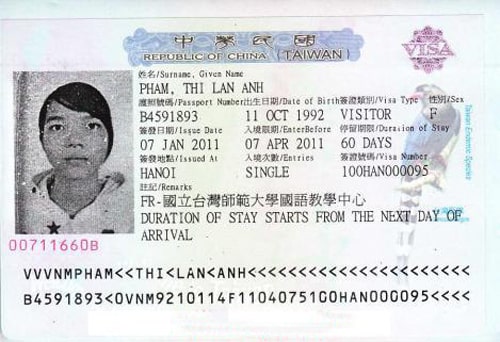 Dịch vụ làm visa du học Đài Loan Dịch vụ làm visa du học Đài Loan