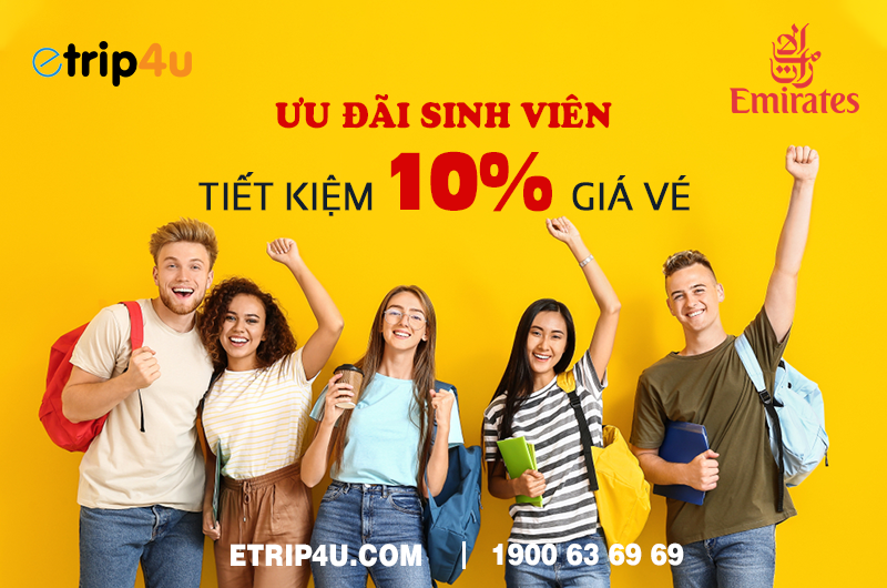 Emirates gia hạn ưu đãi giá vé Student Fares Emirates gia hạn ưu đãi giá vé Student Fares