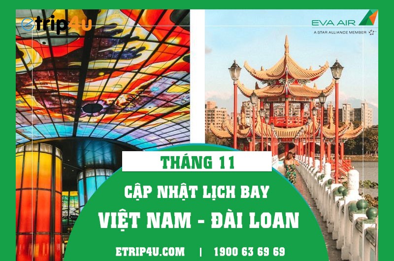 Cập nhật lịch bay Eva Air