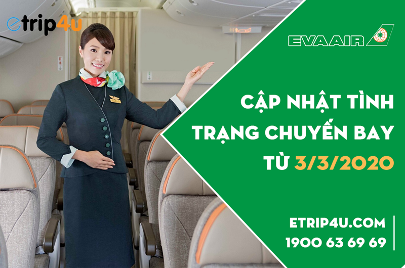 Eva Air sẽ giảm tần suất một số chuyến bay