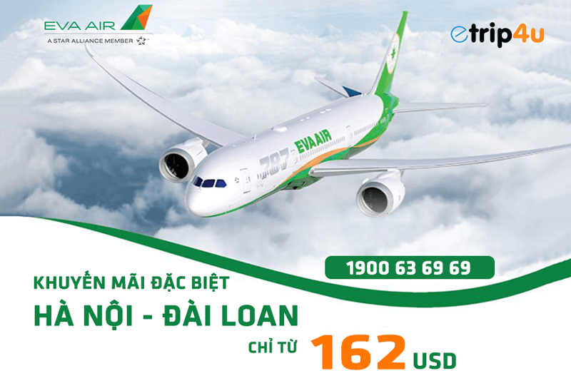 Eva Airways khuyến mại đặc biệt dịp Tết 2020
