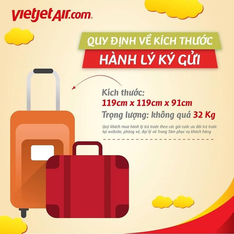 Quy định hành lý ký gửi Vietjet Air Quy định hành lý ký gửi Vietjet Air