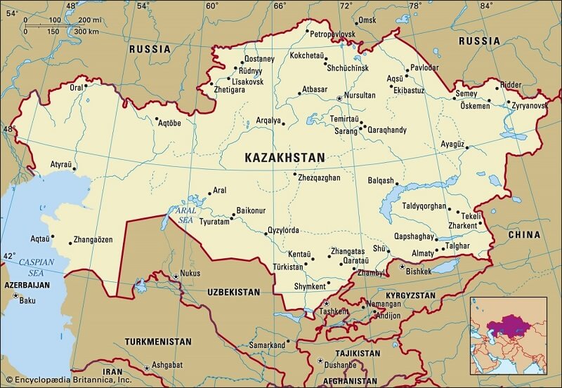 Kazakhstan l&agrave; 1 quốc gia rộng lớn