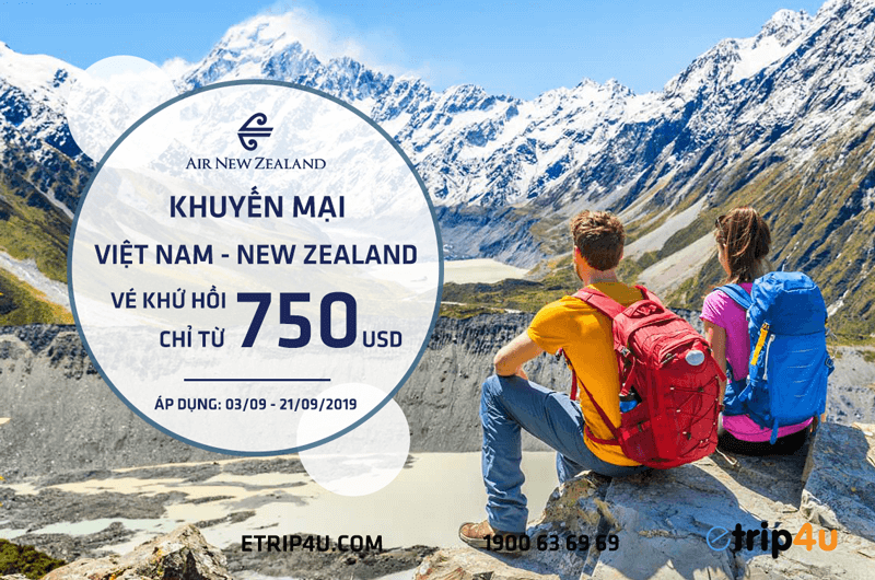 Khuyến mãi Air New Zealand: Bay Việt Nam – New Zealand khứ hồi chỉ từ 750 USD Khuyến mãi Air New Zealand: Bay Việt Nam – New Zealand khứ hồi chỉ từ 750 USD