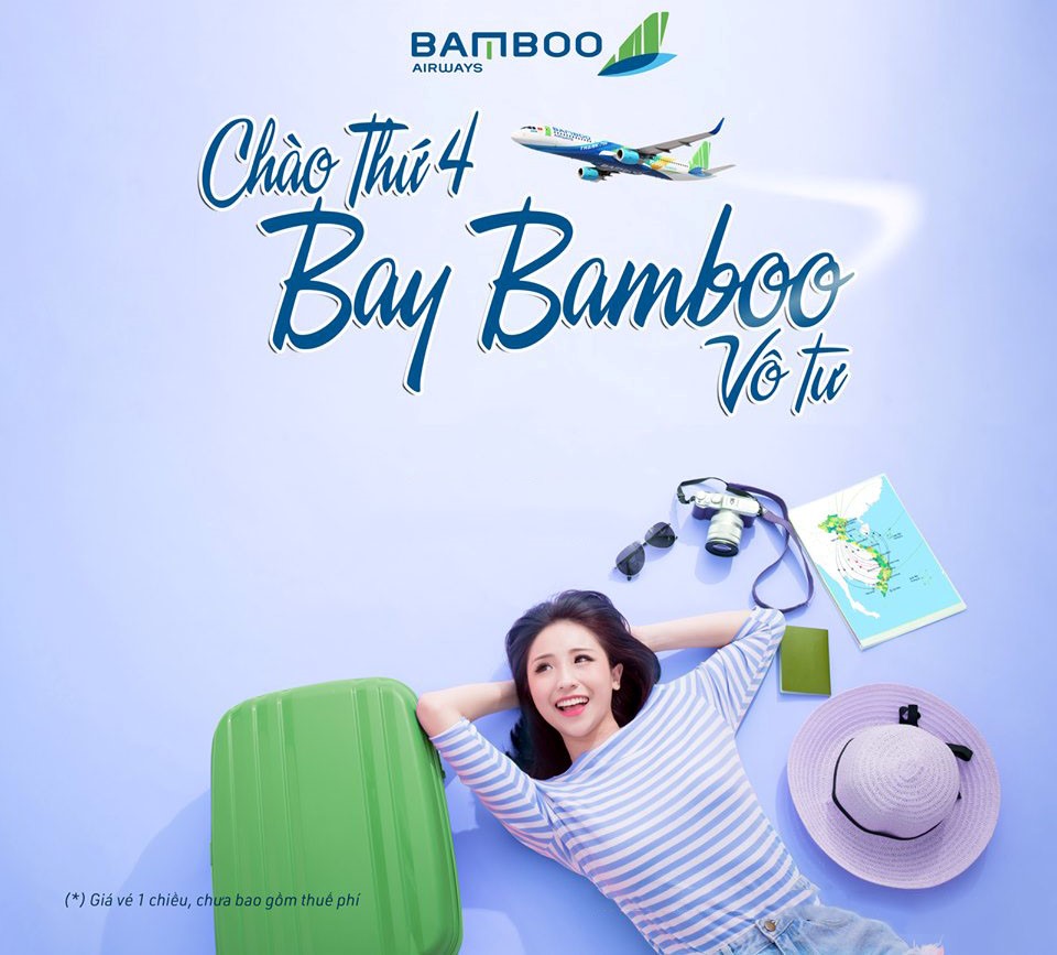 Khuyến mại Chào thứ 4 – Bay Bamboo vô tư Khuyến mại Chào thứ 4 – Bay Bamboo vô tư