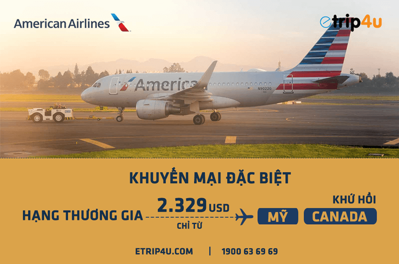 Khuyến mại đặc biệt hạng Thương gia từ American Airlines