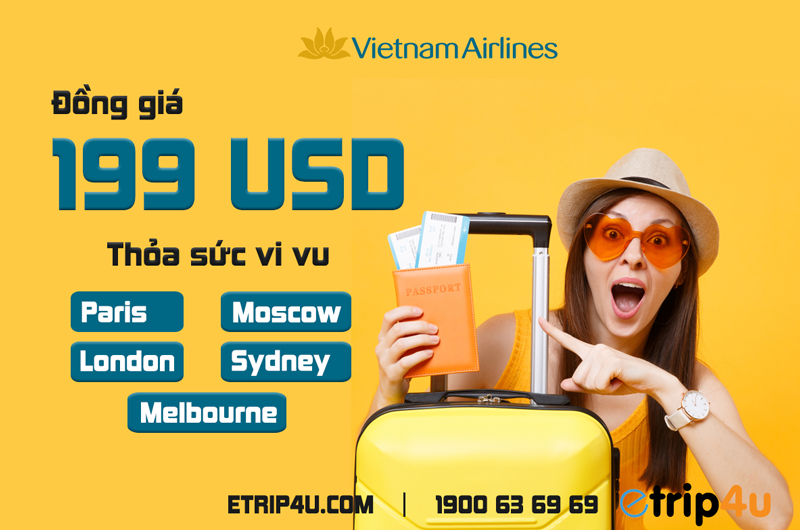 Khuyến mại đồng giá vé từ Vietnam Airlines