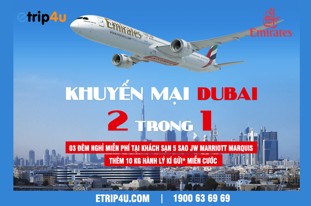 Cập nhật ưu đãi Emirates nhanh nhất tại Vnbuy