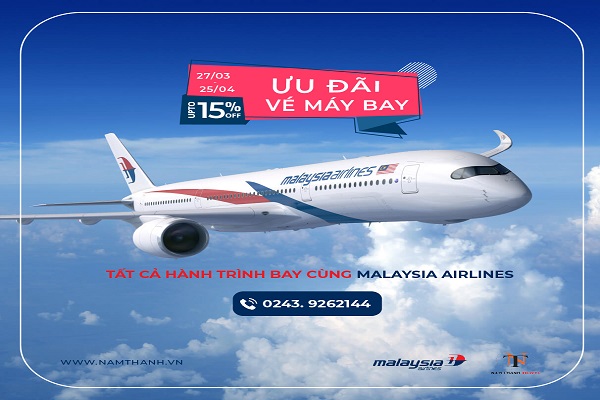 Khuyến mại vé máy bay Malaysia Airlines Khuyến mại vé máy bay Malaysia Airlines