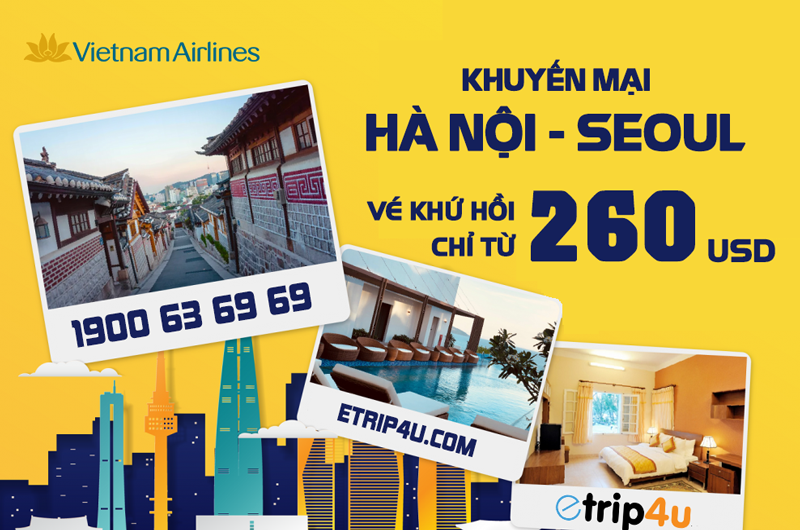 Khuyến mại Vietnam Airlines Khuyến mại Vietnam Airlines