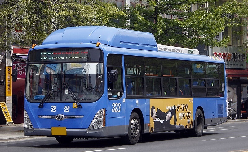 Xe bus là phương tiện phổ biến tại Incheon