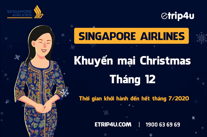 Singapore Airlines khuyến mại hấp dẫn dịp Giáng Sinh Singapore Airlines khuyến mại hấp dẫn dịp Giáng Sinh