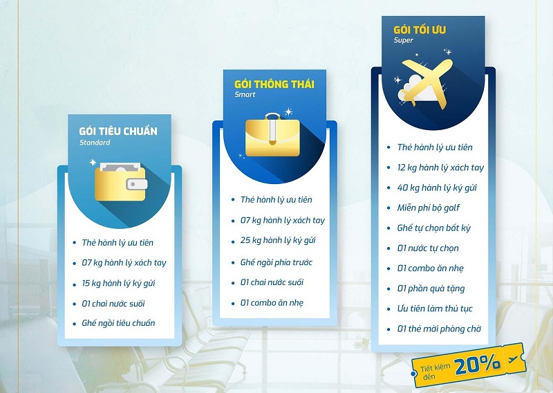 Thông tin về các gói tiện ích Vietravel Airlines Thông tin về các gói tiện ích Vietravel Airlines
