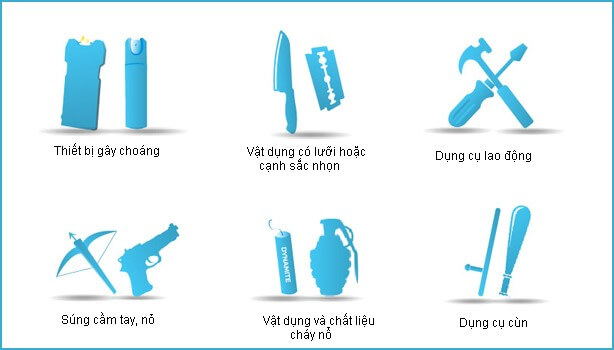 Những thứ không được mang lên máy bay Những thứ không được mang lên máy bay