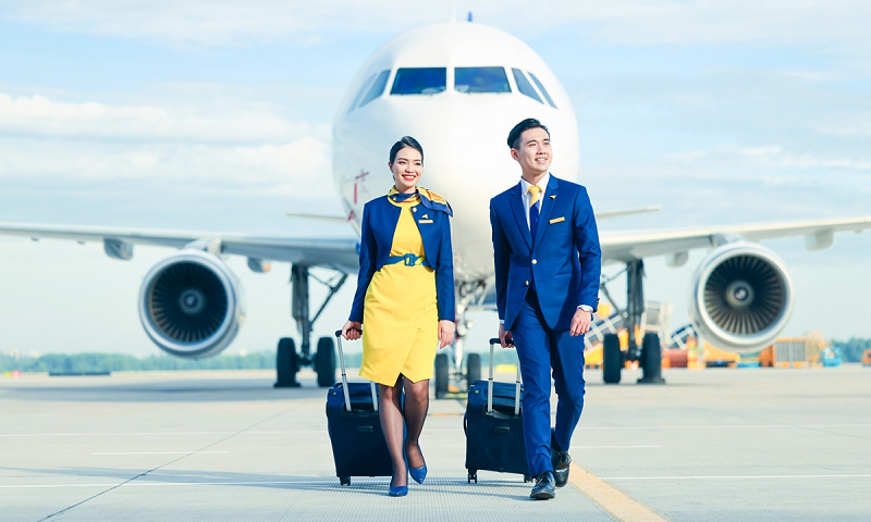 Đồng phục tiếp viên Vietravel Airlines Đồng phục tiếp viên Vietravel Airlines