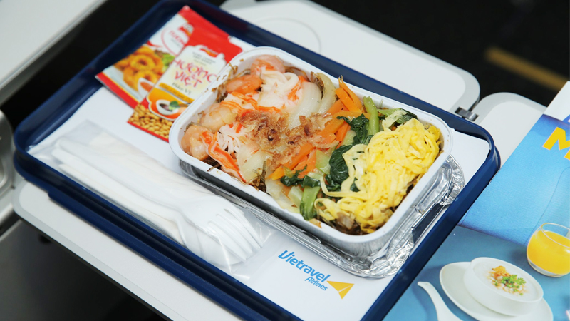 Suất ăn trên máy bay Vietravel Airlines Suất ăn trên máy bay Vietravel Airlines