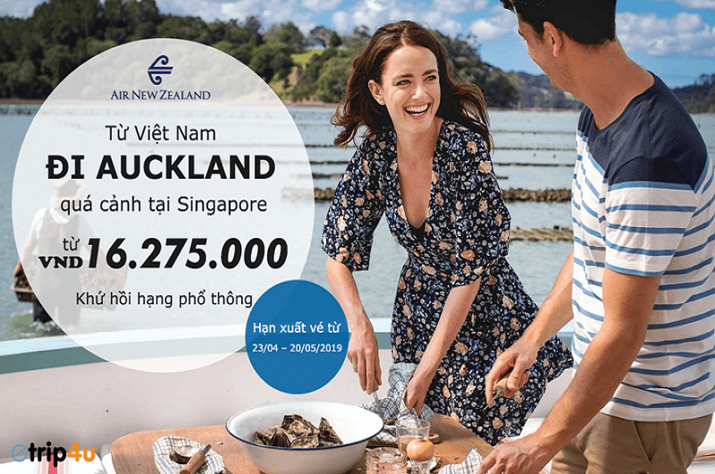 Từ Việt Nam đi Auckland chỉ từ 16.275.000 VND với Air New Zealand Từ Việt Nam đi Auckland chỉ từ 16.275.000 VND với Air New Zealand
