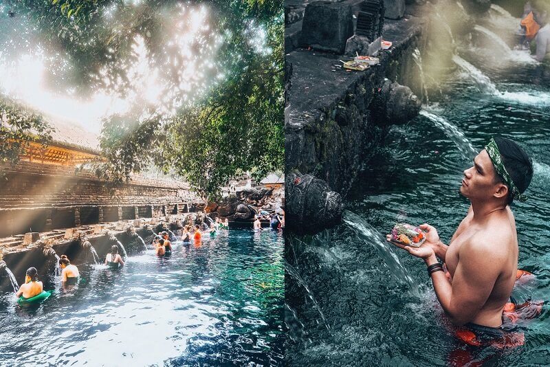 Tắm nước thiêng tại đền Pura Tirta Empul Tắm nước thiêng tại đền Pura Tirta Empul