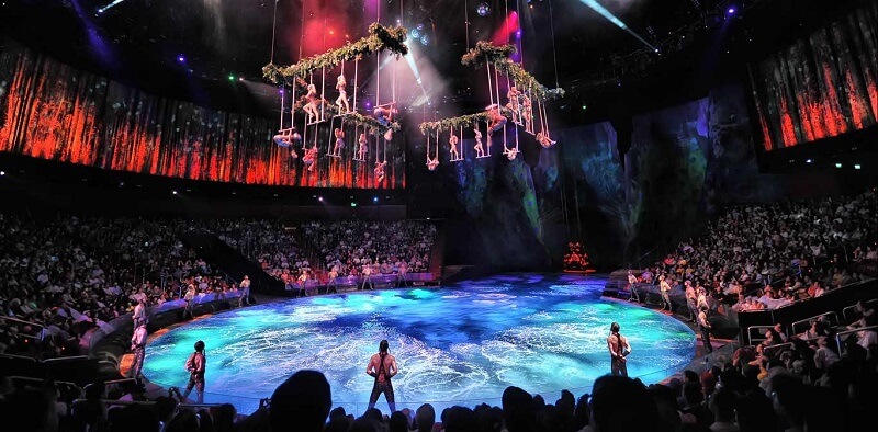 Buổi biểu diễn The House of Dancing Water Buổi biểu diễn The House of Dancing Water