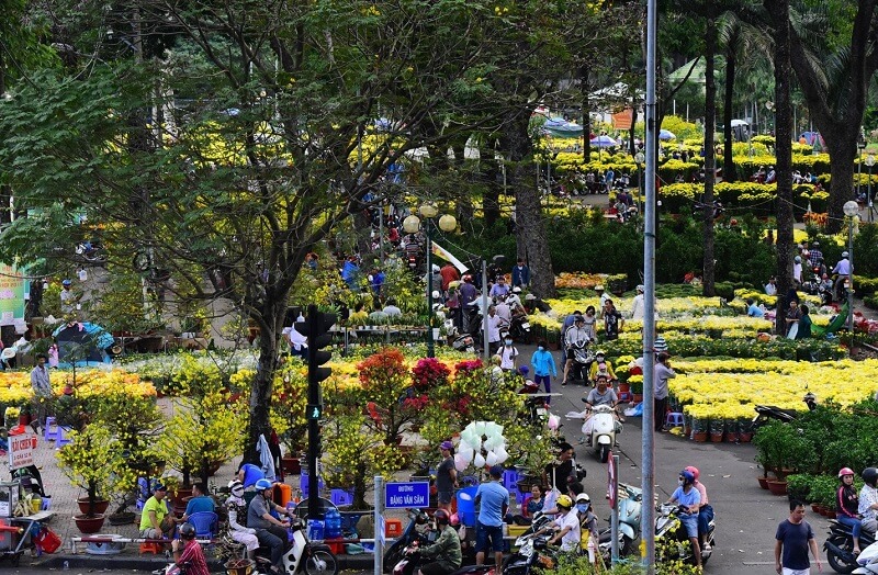Tết đến, Sài Gòn ngập tràn trong sắc hoa Tết đến, Sài Gòn ngập tràn trong sắc hoa