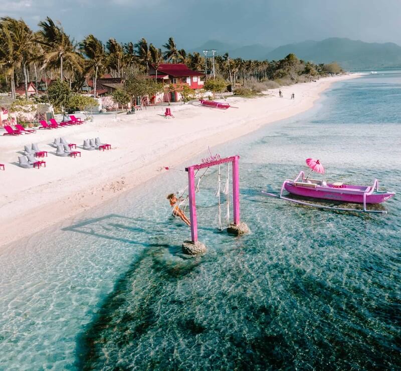 Đảo Gili với nước biển trong xanh như ngọc