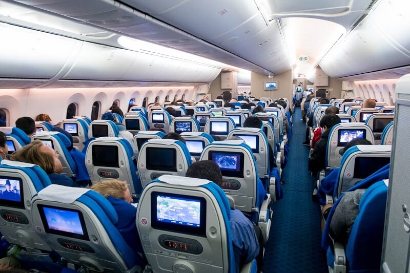 Khoang hạng phổ thông trên máy bay Xiamen Air Khoang hạng phổ thông trên máy bay Xiamen Air
